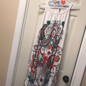 LAST CHANCE TO BE DONATED- 
Fun print dress